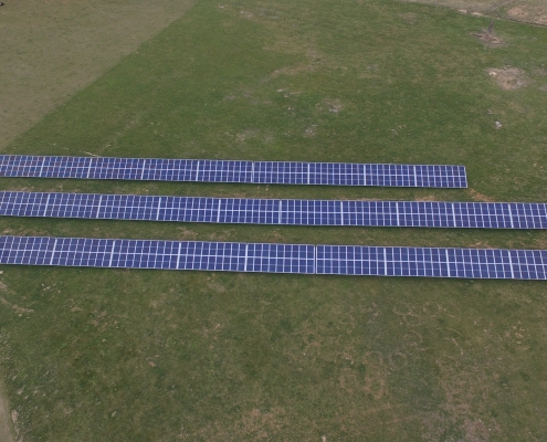 solar panels on our non-gmo farm