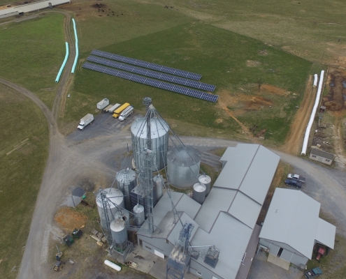 non-gmo mill and solar panels